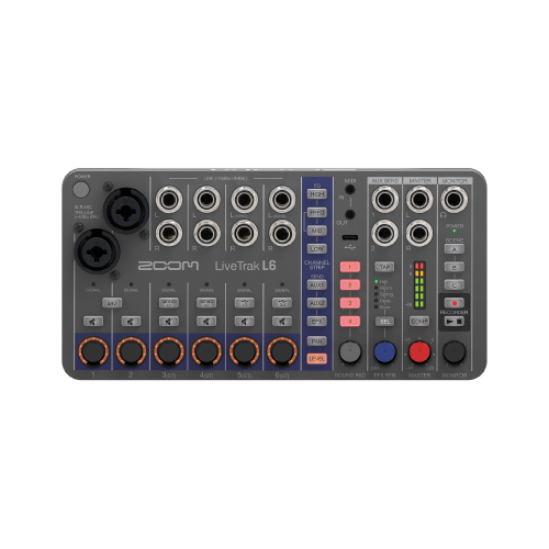 Zoom LiveTrak L6 10-channel digital mixer & multitrack recorder with 32-bit float