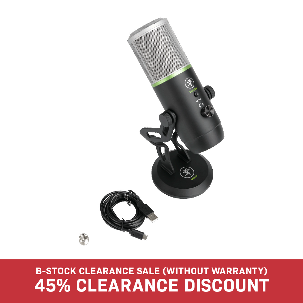 Mackie Carbon Element Series USB Microphones (B-Stock)