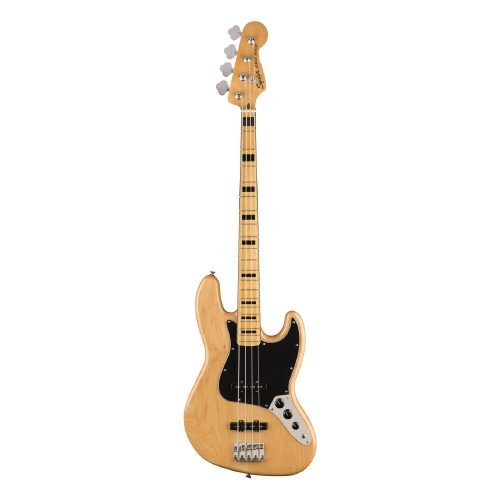 Squier Classic Vibe 70s Jazz Bass Guitar, Maple FB, Natural