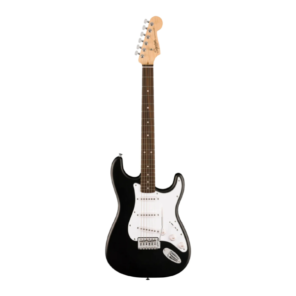 Squier Debut Series Stratocaster Electric Guitar, Laurel FB, Black