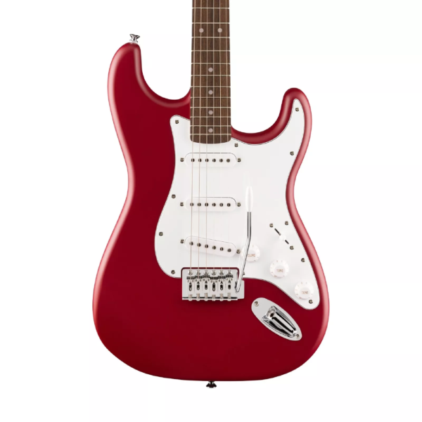 Squier Debut Series Stratocaster Electric Guitar, Laurel FB, Dakota Red
