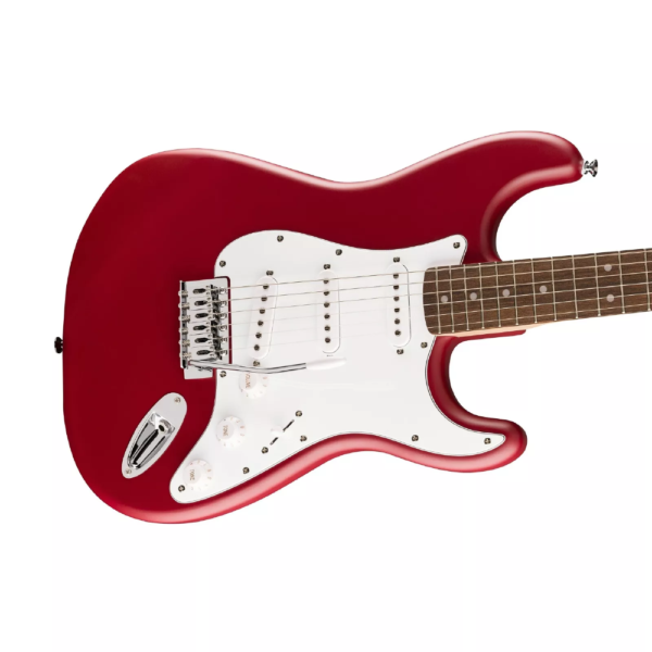 Squier Debut Series Stratocaster Electric Guitar, Laurel FB, Dakota Red