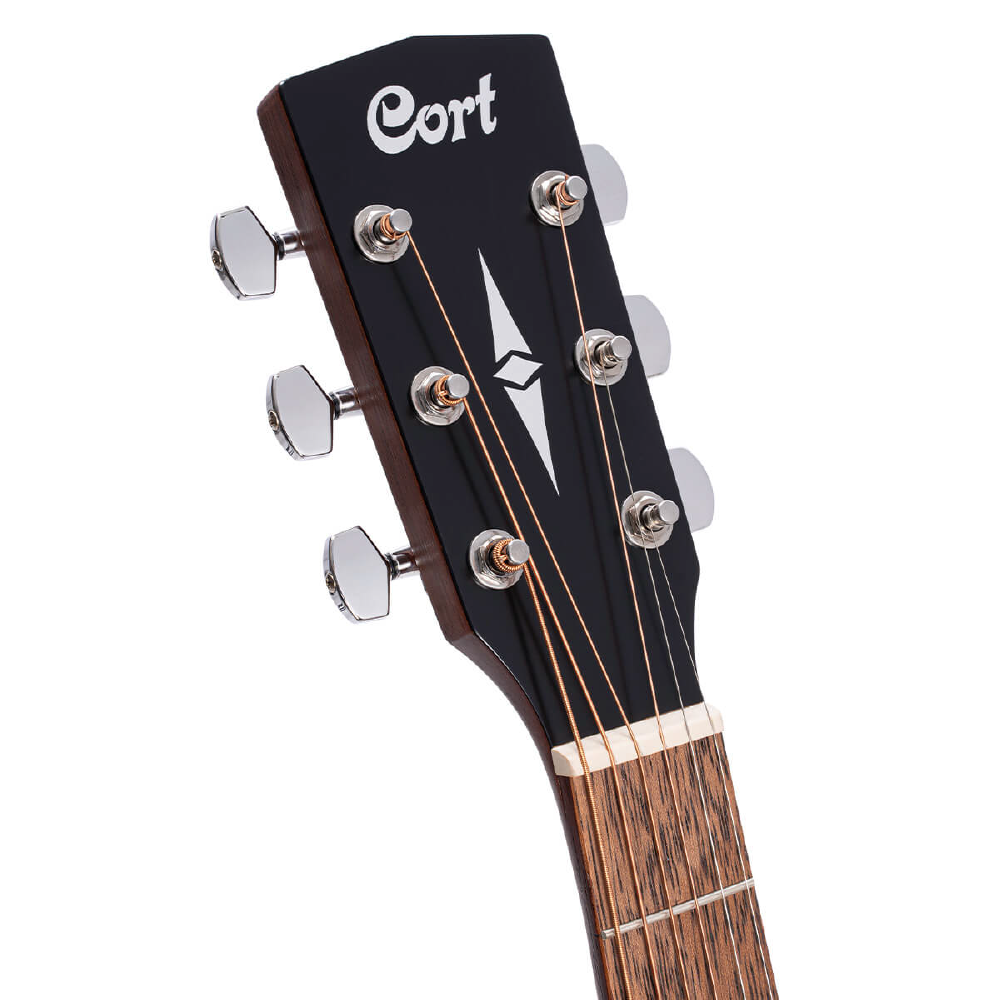 Cort AF510M Concert African Mahogany Top Acoustic Guitar With Gigbag