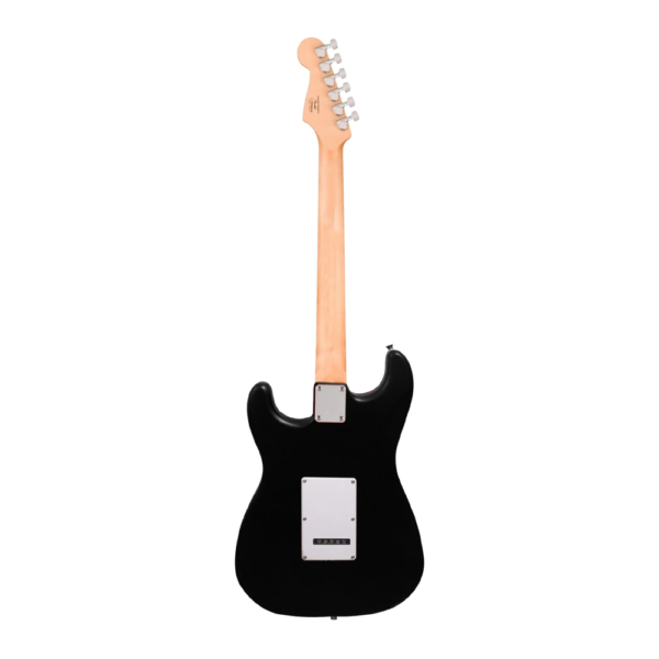 Squier Debut Series Stratocaster Electric Guitar, Laurel FB, Black
