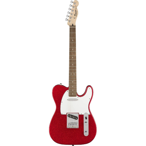 Squier FSR Bullet Telecaster Electric Guitar, Laurel FB, Red Sparkle