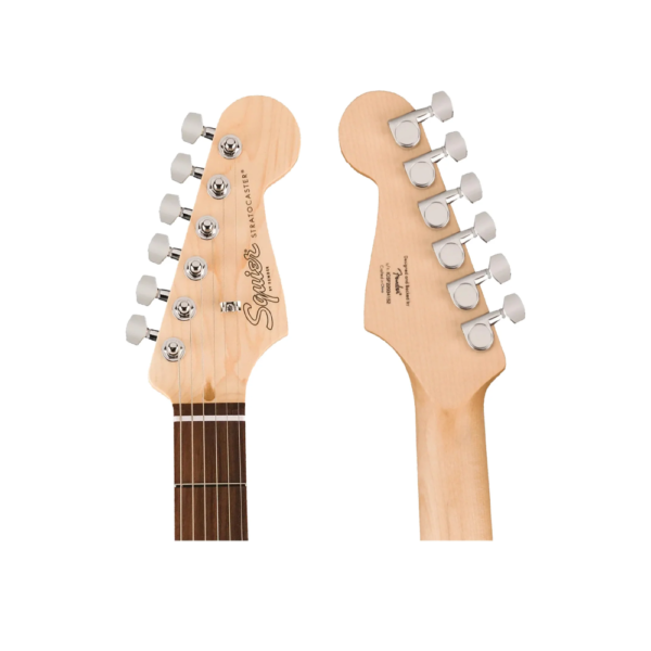 Squier Debut Series Stratocaster Electric Guitar, Laurel FB, Black