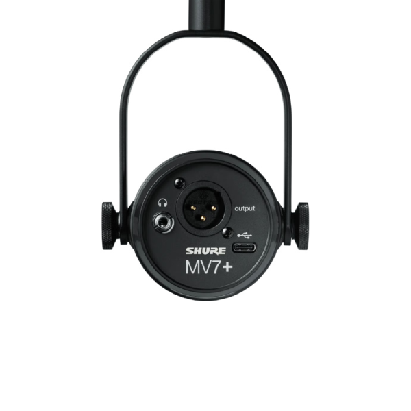 SHURE -MV7+-K(BLACK) XLR/USB-C PODCAST MICROPHONE