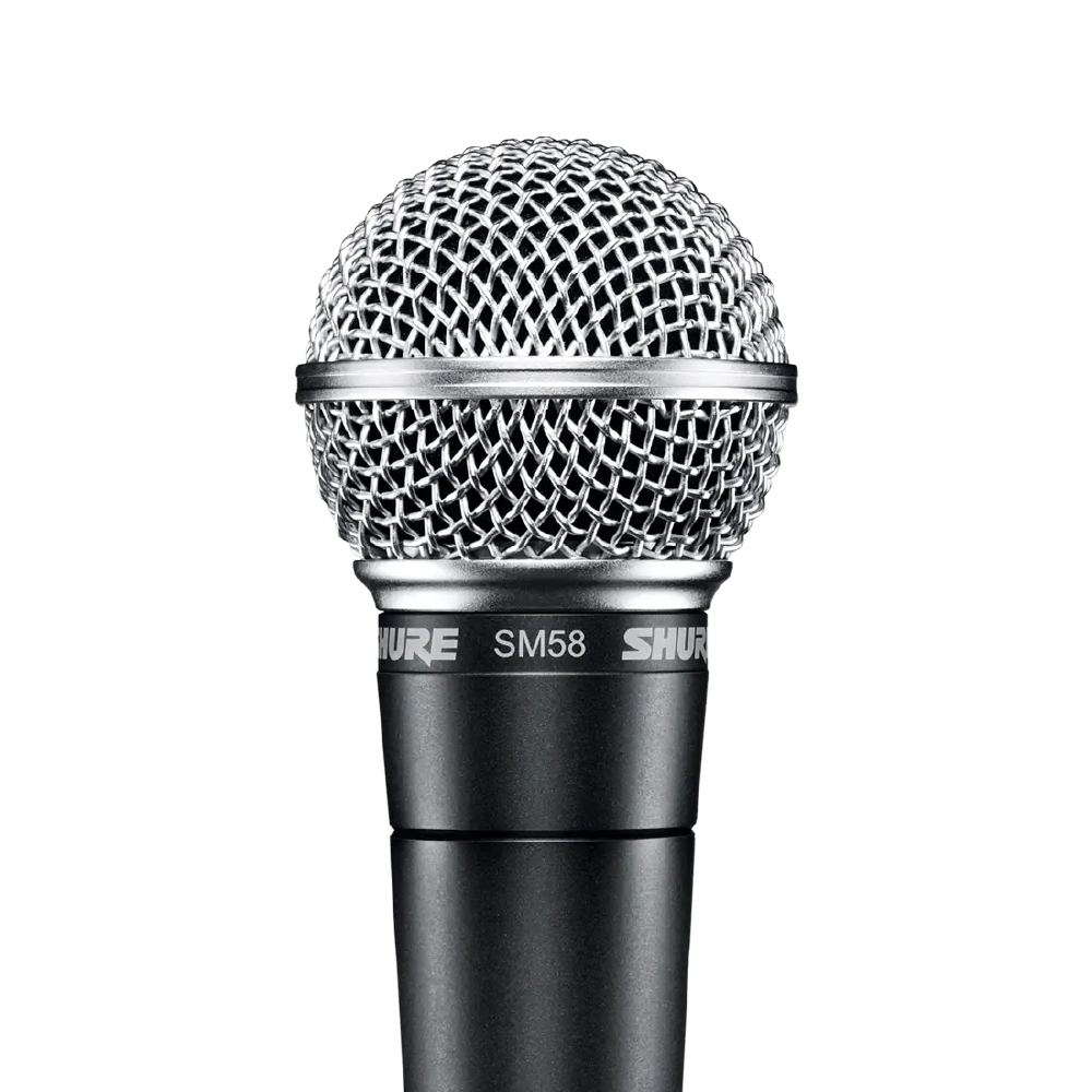 SHURE-SM58 DYNAMIC VOCAL CARDIOD MICROPHONE, W/O CABLE