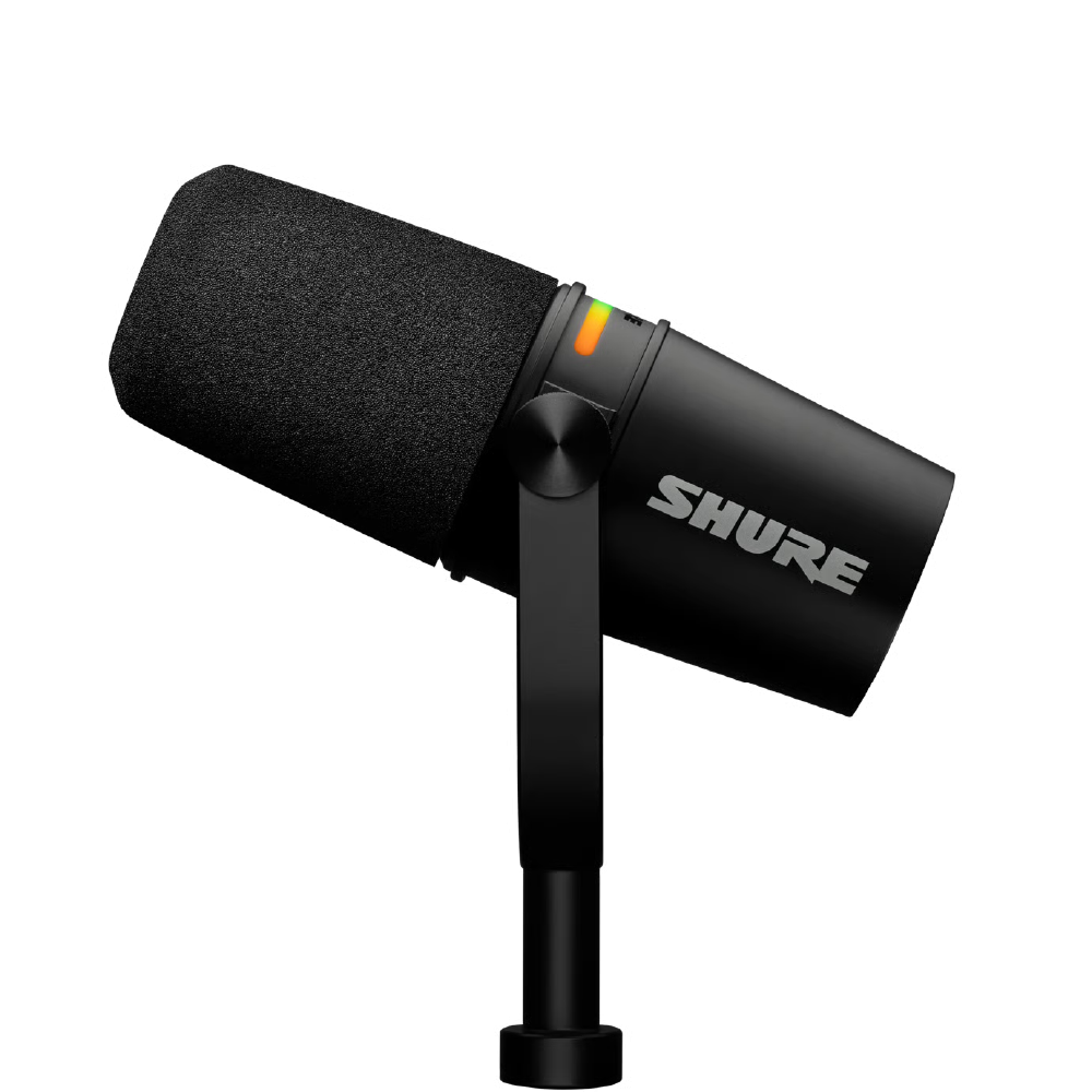 SHURE -MV7+-K(BLACK) XLR/USB-C PODCAST MICROPHONE
