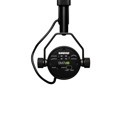 SHURE-SM7DB DYNAMIC VOCAL MICROPHONE W/BUILT IN PREAMP