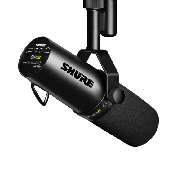 SHURE-SM7DB DYNAMIC VOCAL MICROPHONE W/BUILT IN PREAMP