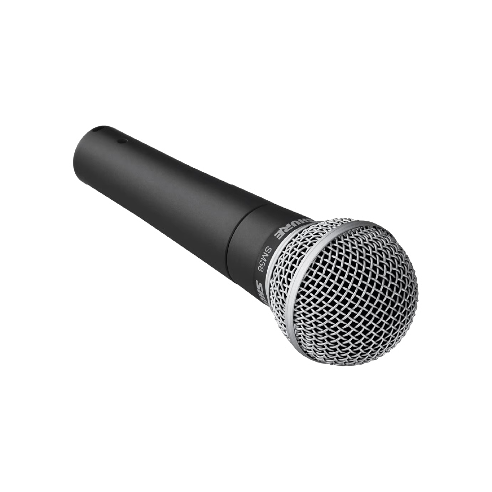 SHURE-SM58 DYNAMIC VOCAL CARDIOD MICROPHONE, W/O CABLE