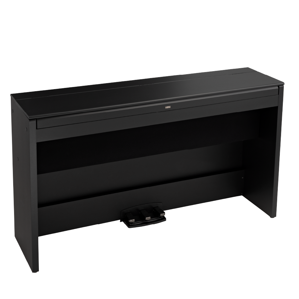 Korg E1 Air – 88-Key RH3 Upright Digital Piano with Bluetooth Audio, 30 Voices & EvoTone Speakers in Black