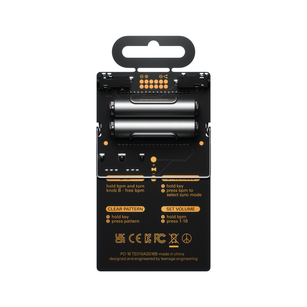 Teenage Engineering PO-16 Factory – Pocket Operator Lead Synth with 15 Synth Engines, 16-Step Sequencer & Punch-In FX