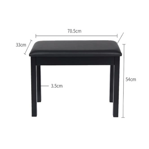 BSL Q110-BK – Piano Bench Black Leather with Storage