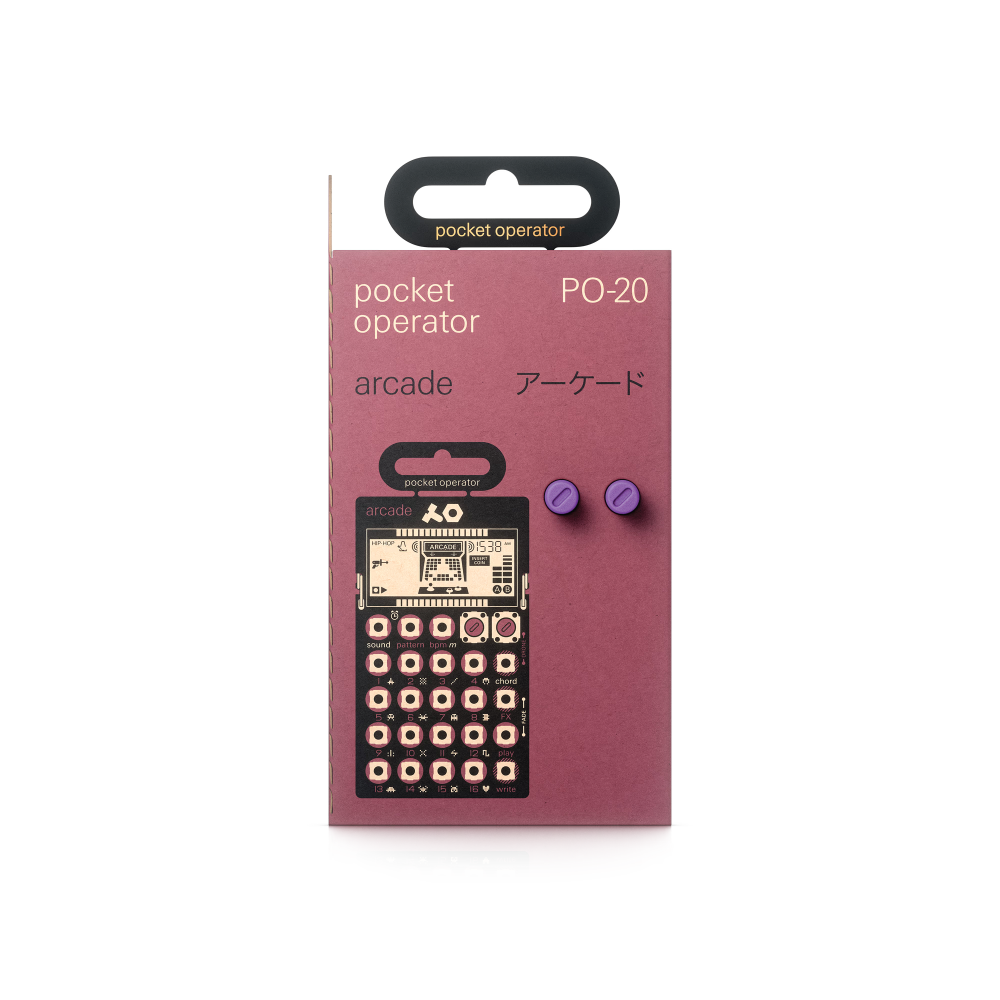 Teenage Engineering PO-20 Arcade – 16-Step Pocket Operator & Chiptune Drum Synth with 16 Sounds