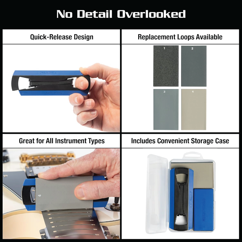 MusicNomad MN860 – 6-Piece Tracers Fret Finishing Kit