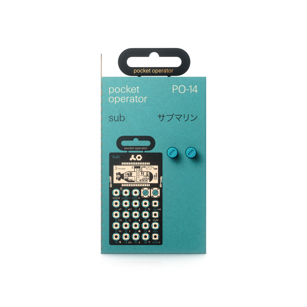 Teenage Engineering PO-14 Sub – Pocket Operator Bass Synthesizer with 15 Sounds, 16-Step Sequencer & Onboard FX