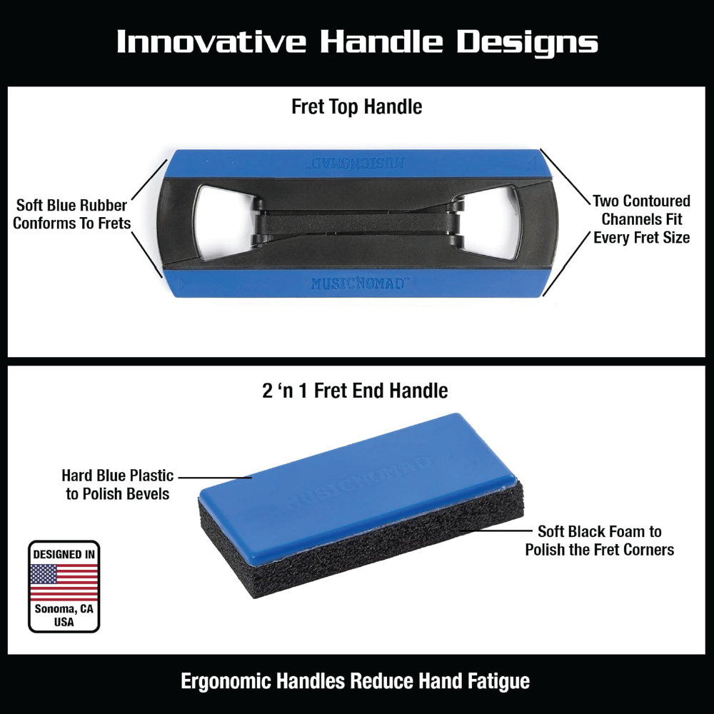 MusicNomad MN860 – 6-Piece Tracers Fret Finishing Kit