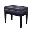 BSL HY-PJ007 – Adjustable Piano Bench with Storage in Polish Black
