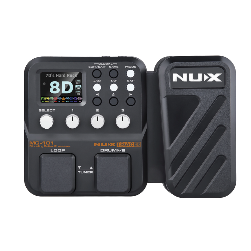 NUX MG-101 Amp Modeler & Multi-Effects Processor – All-in-One Floor Pedal with Amp Modeling, IR Loader, Looper, Drum Machine & USB Audio