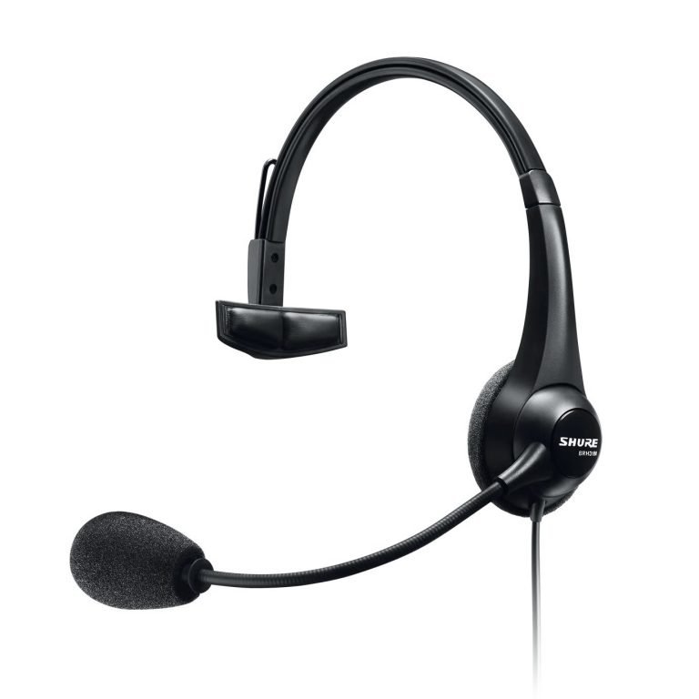 030505b1763bcde13533231a80f11b50.jpeg Shure BRH31M-NXLR4F – Lightweight Single-Ear Headset with Dynamic Microphone and XLR4F Connector