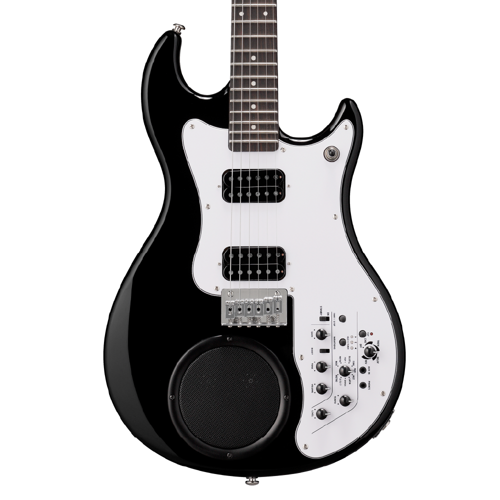 Vox APC-2 Black – All-In-One Electric Guitar with Built-In Amp, Effects & Rhythm Machine