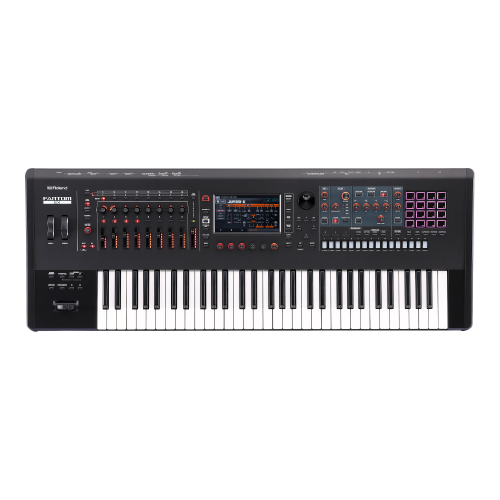 Roland Fantom-6 EX workstation synthesizer keyboard with 61 keys & EX sound expansion