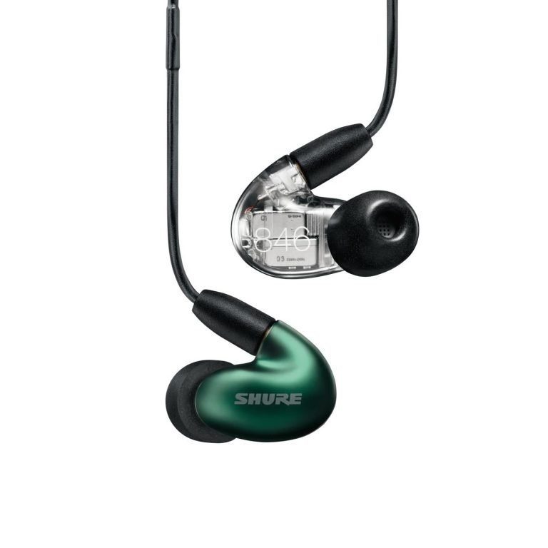 Shure SE846 Gen 2 – Quad High-Definition Driver Sound Isolating Earphones with Customizable Sound Filters (Jade Green)