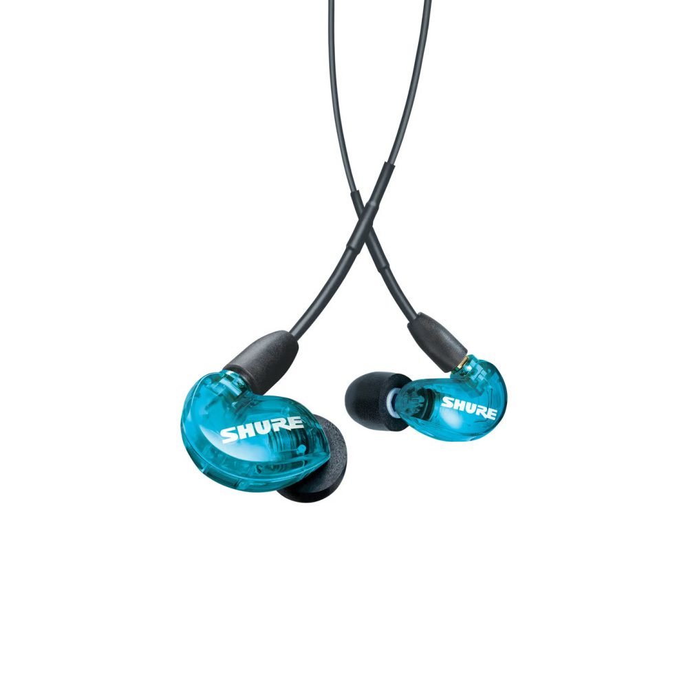 Shure SE215 Sound Isolating Earphones Blue with detachable MMCX cable