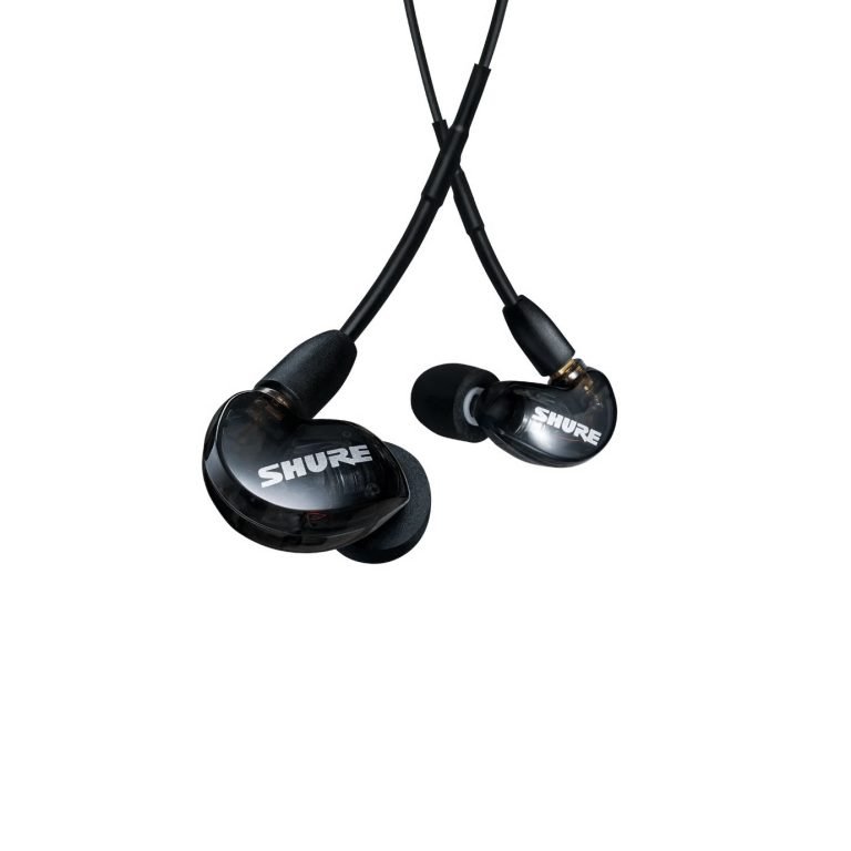Shure SE215DYBK+UNI-A – AONIC 215 Sound Isolating Earphones with Dynamic MicroDriver and Detachable RMCE-UNI Cable (Black)