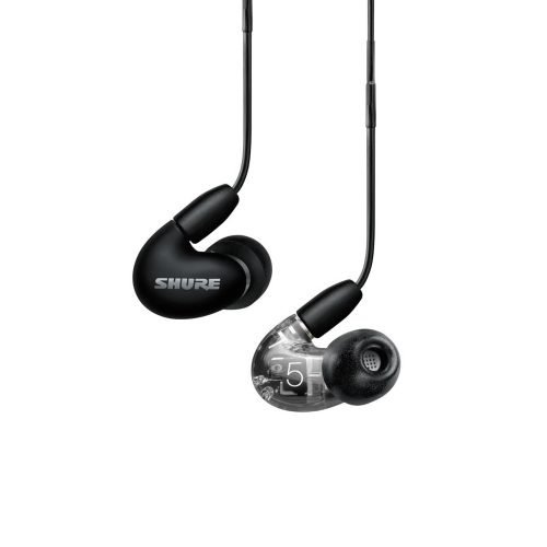 Shure Aonic 5 – Triple Balanced Armature Sound Isolating Earphones with Detachable RMCE-UNI Cable (Black)