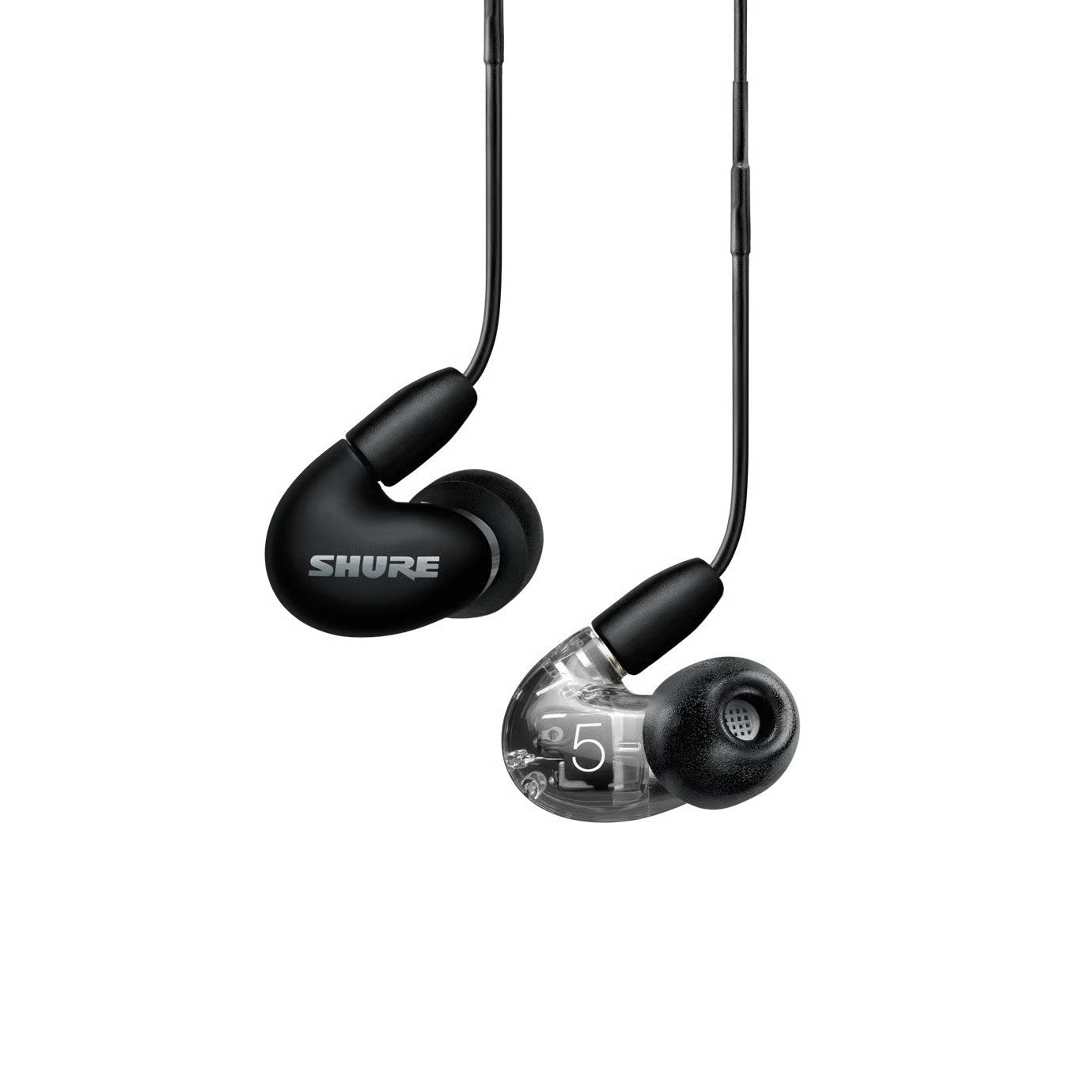 Shure Aonic 5 – Triple Balanced Armature Sound Isolating Earphones with Detachable RMCE-UNI Cable (Black)