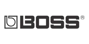 BOSS logo - legendary guitar pedals, amplifiers, and music accessories