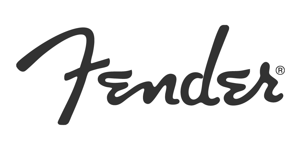 Fender logo - legendary electric guitars, basses, and amplifiers