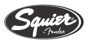 Squier logo – affordable electric and acoustic guitars by Fender