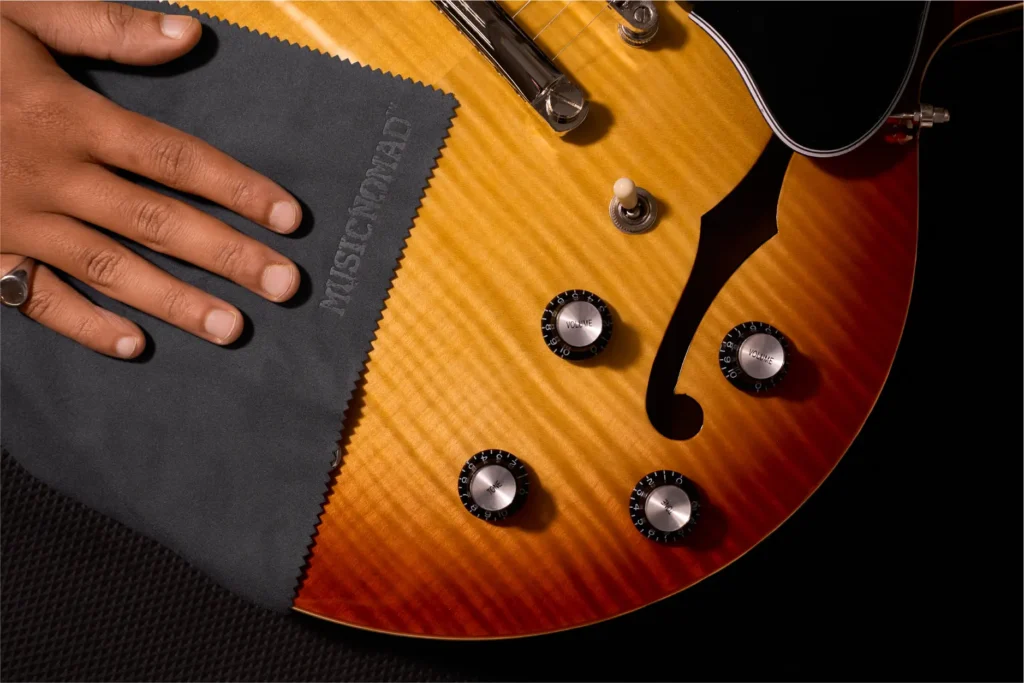 Guitar service workshop in Malaysia with tools and guitars at CK Music.