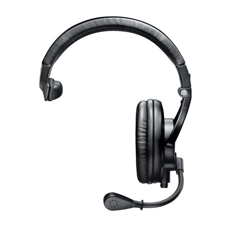 Shure BRH441M-J – Professional Single-Ear Broadcast Headphone with Dynamic Microphone and 6.3mm Jack Connector