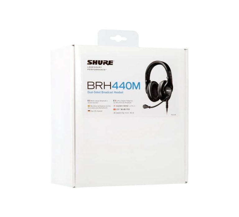 b3dab9f35d018cd3d76c6f19a03f59aa.jpeg Shure BRH440M-J – Professional Stereo Broadcast Headphones with Dynamic Microphone and 6.3mm Jack Connector