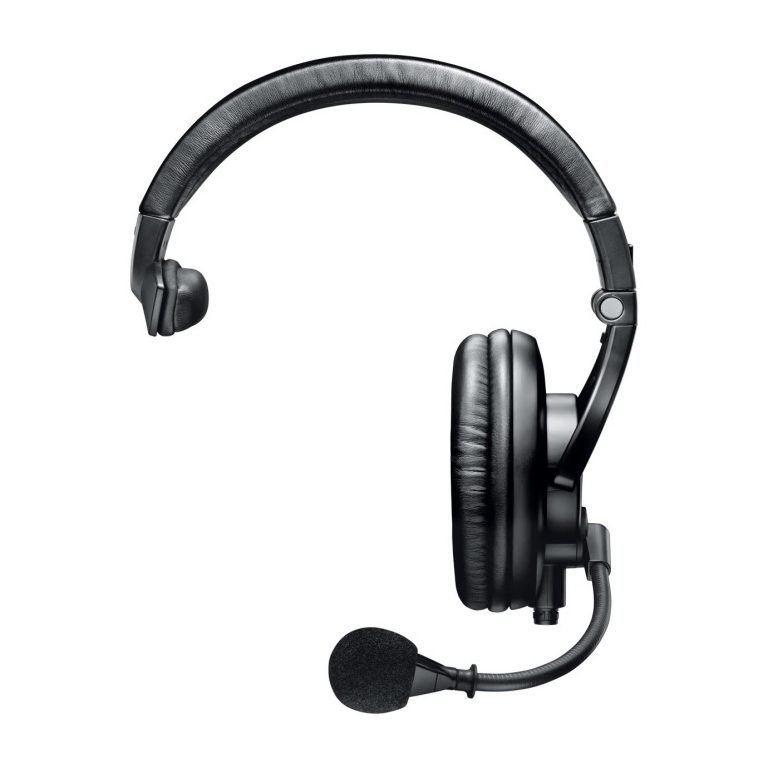 Shure BRH441M-J – Professional Single-Ear Broadcast Headphone with Dynamic Microphone and 6.3mm Jack Connector