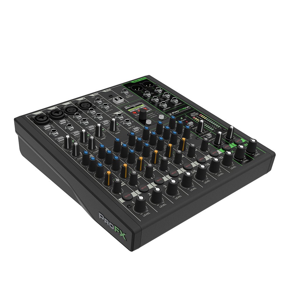 Mackie ProFX10 – Professional 10-Channel Compact Analog Mixer with USB Interface and Built-In Effects