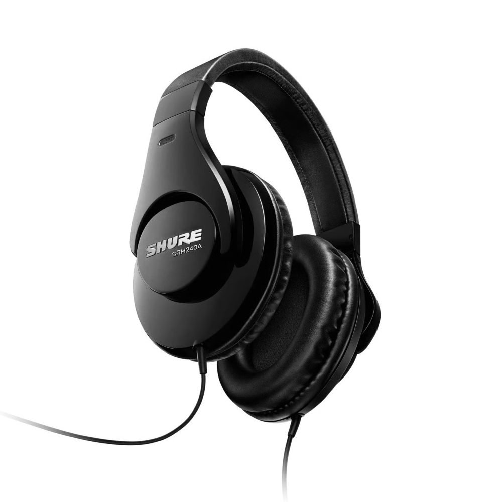 Shure SRH240A – Professional Quality Headphones with Enhanced Comfort and Clear Sound Reproduction