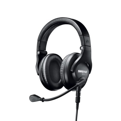 Shure BRH440M-J – Professional Stereo Broadcast Headphones with Dynamic Microphone and 6.3mm Jack Connector