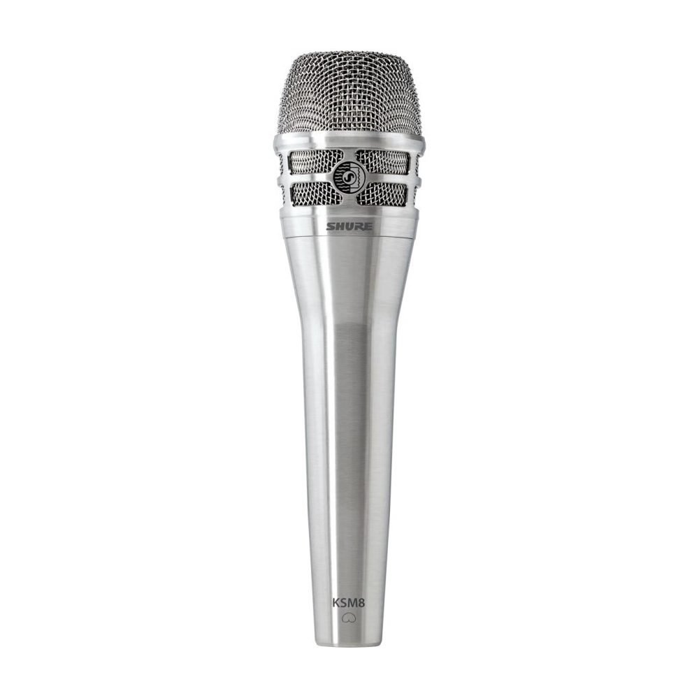 Shure KSM8/N – Dualdyne™ Handheld Dynamic Vocal Microphone for Live & Studio Performance (Nickel Finish)