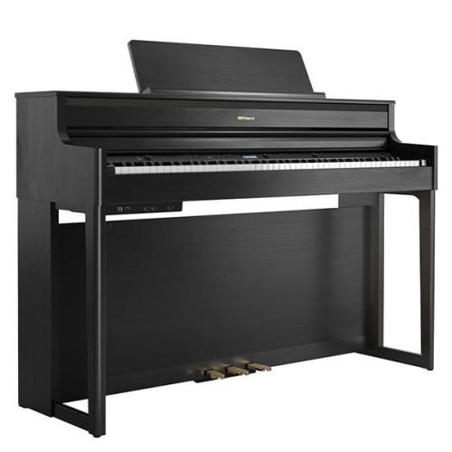 Roland HP-704 Charcoal Black – Premium Home Digital Piano with SuperNATURAL Sound, PHA-50 Keybed & Multi-Speaker Acoustic Projection System (with Bench)