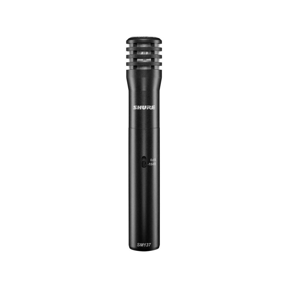 Shure SM137-LC – Professional Instrument Condenser Microphone with Flat Frequency Response & Switchable Pad for Studio and Live Performance