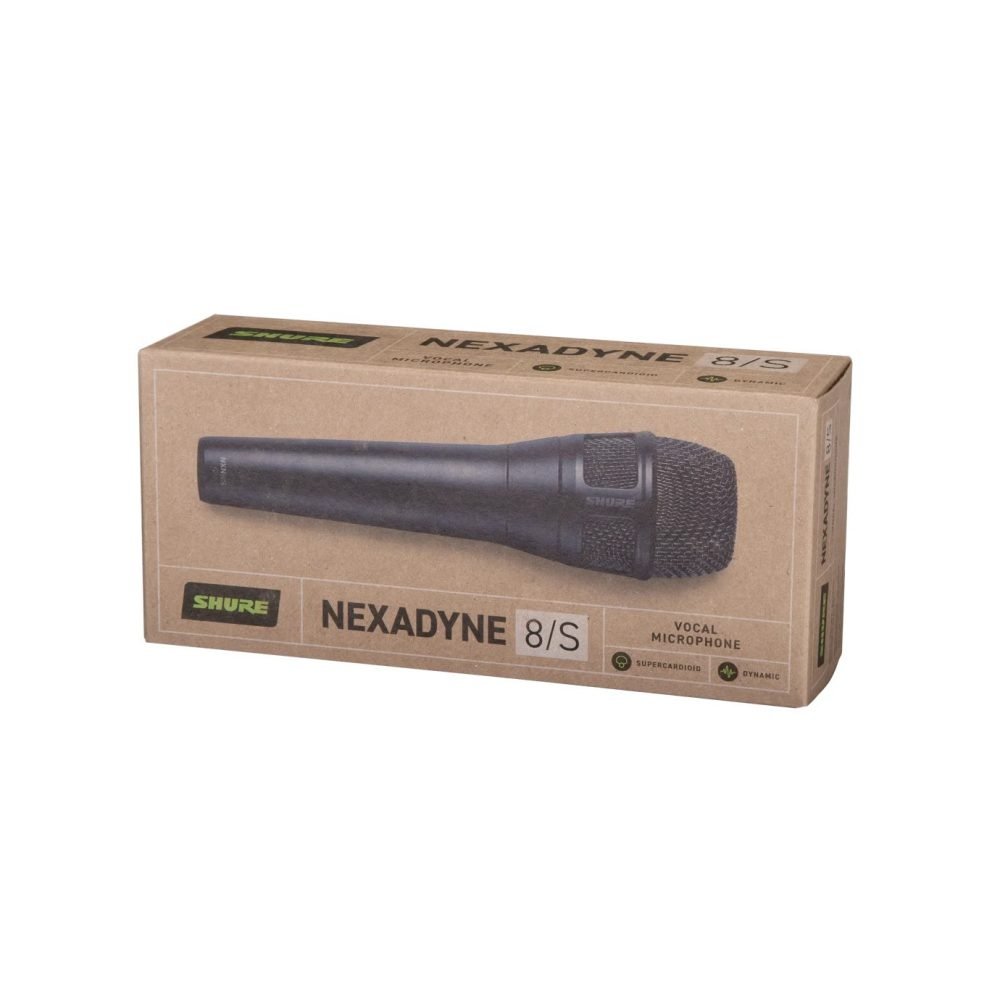 Shure NXN8/S – Nexadyne Dynamic Vocal Microphone, XLR, Supercardioid, Black