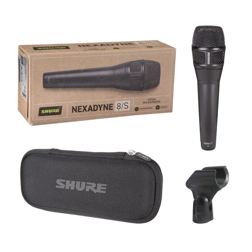 Shure NXN8/S – Nexadyne Dynamic Vocal Microphone, XLR, Supercardioid, Black
