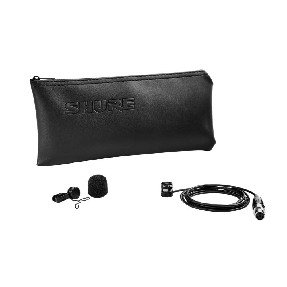 Shure WL185MB/C-TQG – Microflex Low-profile Cardioid Lavalier Microphone with TA4F Connector