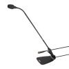 Shure CVG18D-B/C – 18" Gooseneck Microphone with Desktop Base and Inline Preamp (Black, Cardioid)